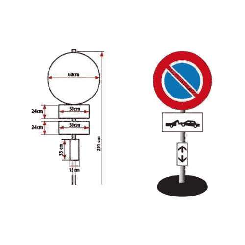 Dimensioni cartello divieto di sosta